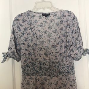 Topshop Floral Tea Dress